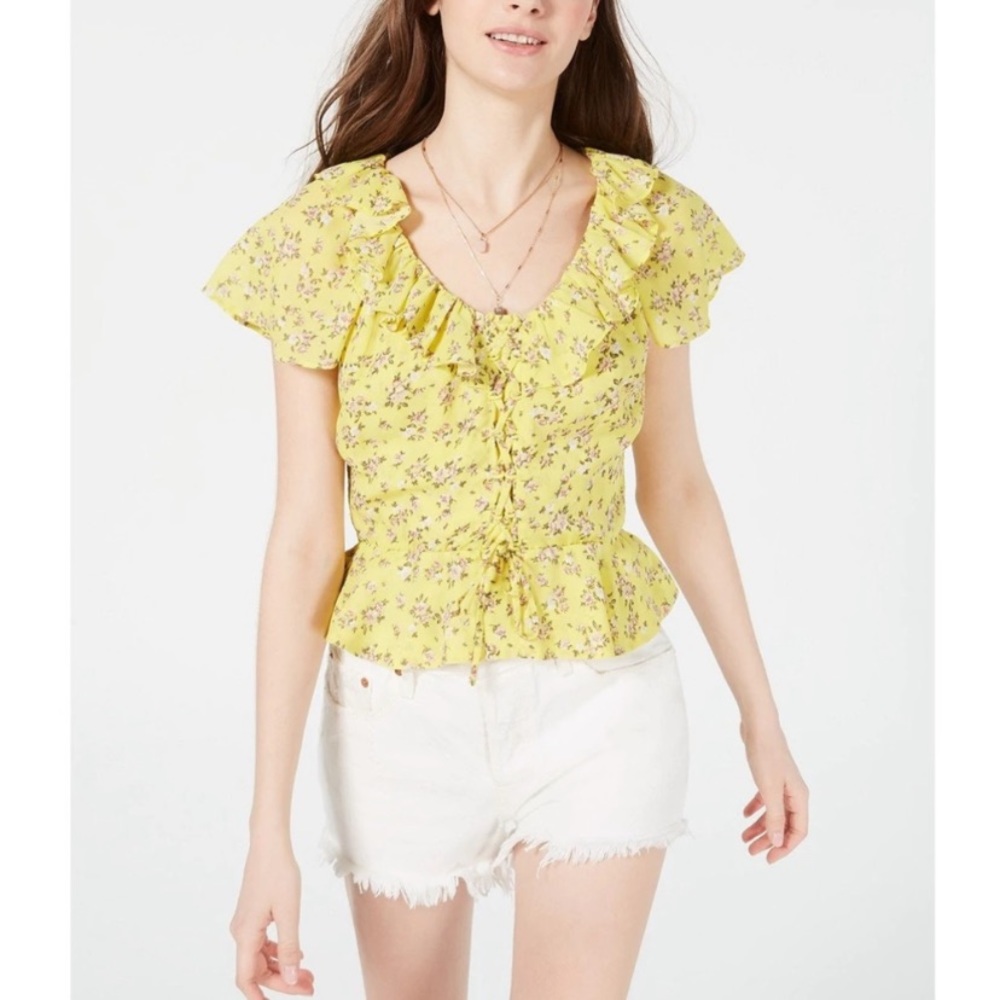 Planet Gold Floral Blouse
Juniors' Size Medium
Equivalent to Women's Siz…